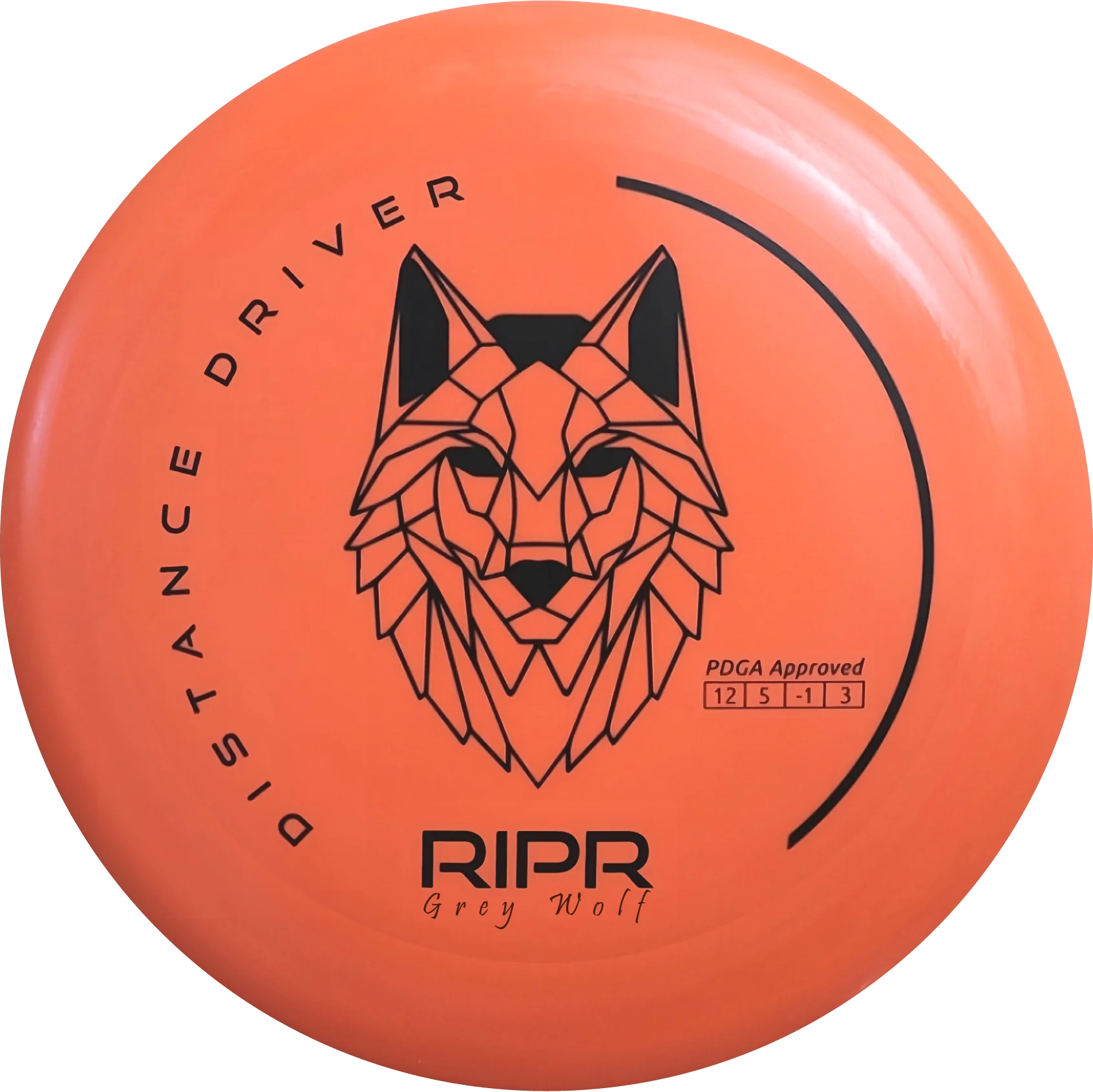 RIPR Grey Wolf disc golf disc