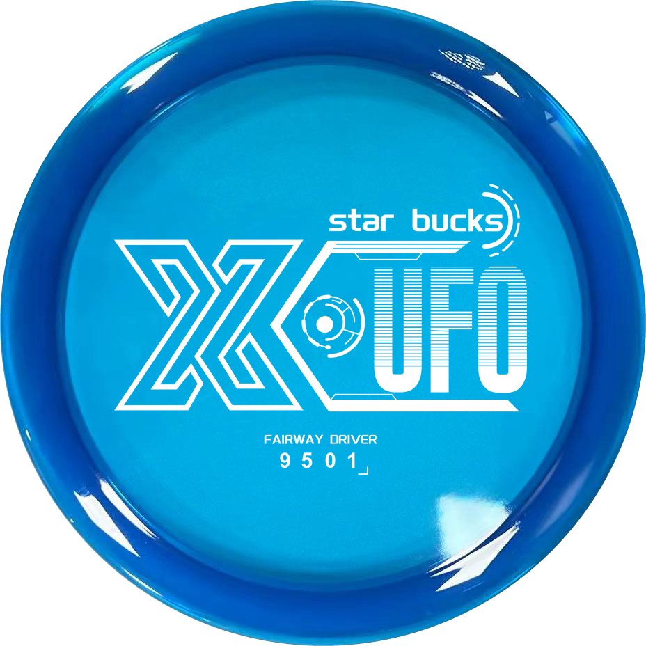 X-UFO Star Bucks disc golf disc