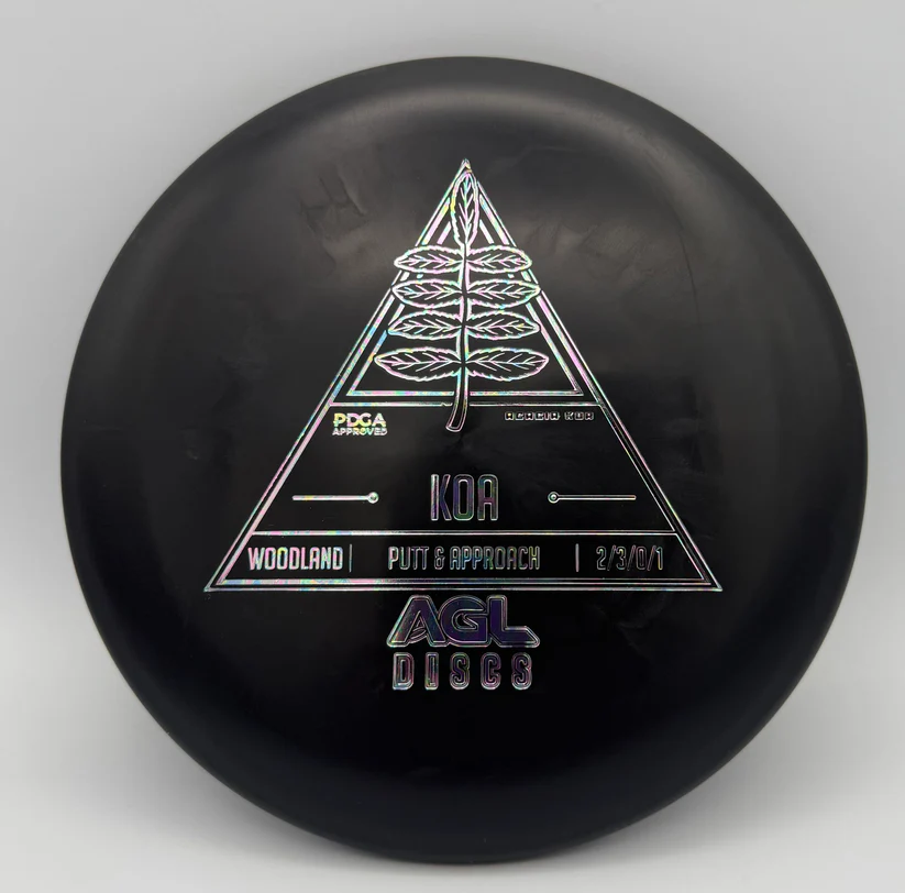Above Ground Level Koa disc golf disc