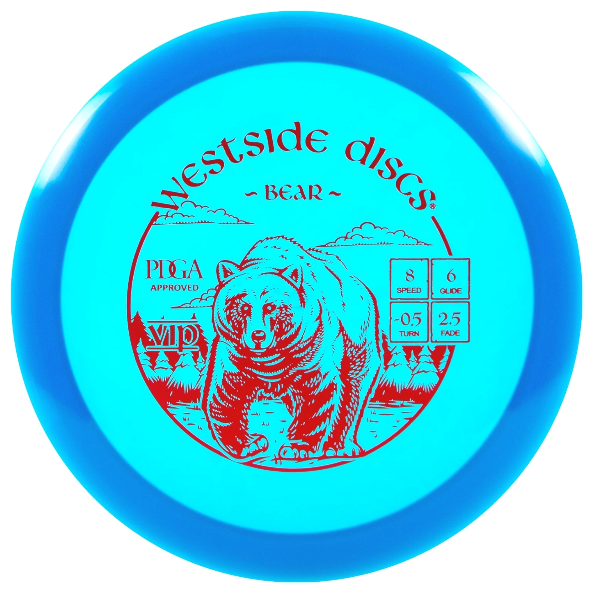 Westside Bear disc golf disc