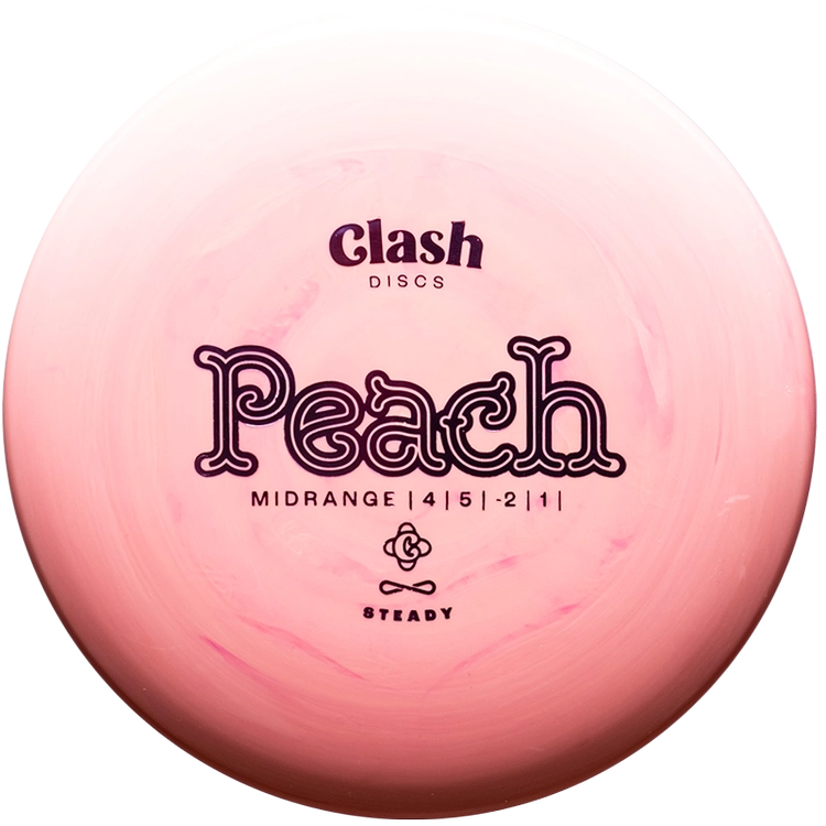 Clash Discs Peach disc golf disc