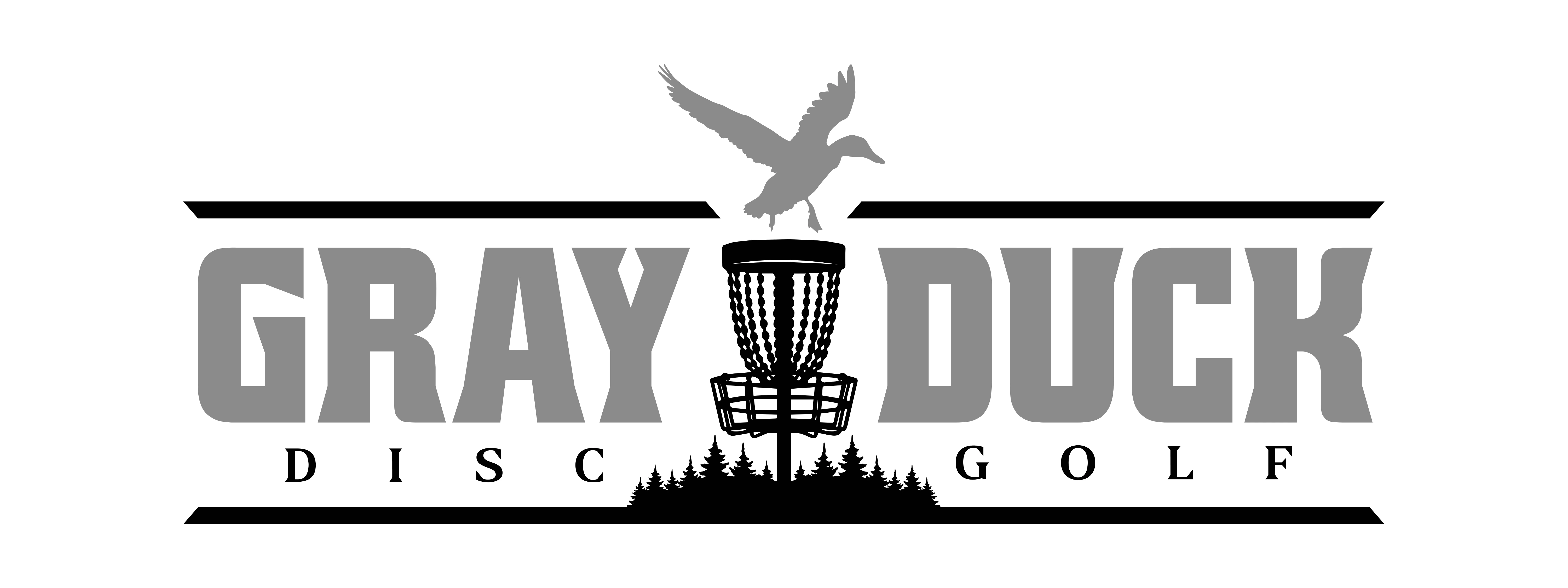 Gray Duck Disc Golf logo