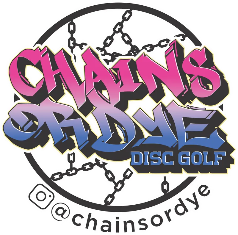 Chains or Dye Disc Golf logo